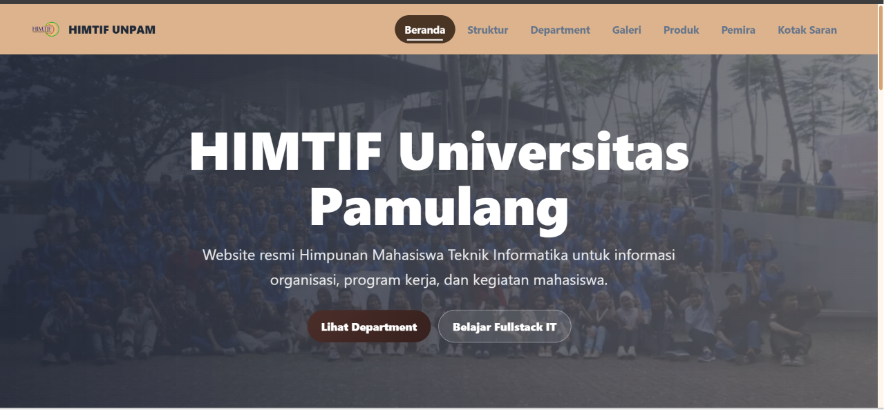 Website Organisasi Himpunan Mahasiswa